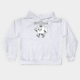 Getting sh*t done, toilet paper! Kids Hoodie